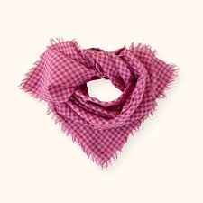 Small Scarf Manika - Khadi Fuschia