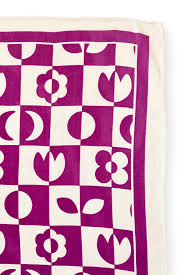 Small Scarf Vanika - Damier Fuschia