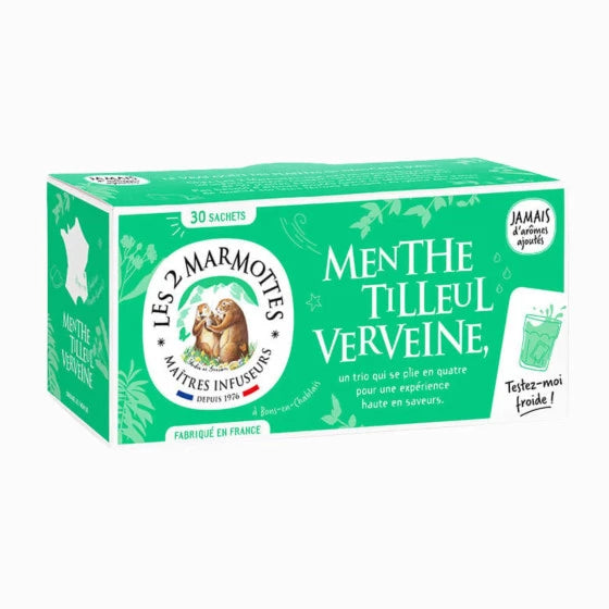 LES 2 MARMOTTES INFUSION MENTHE TILLEUL VERVEINE