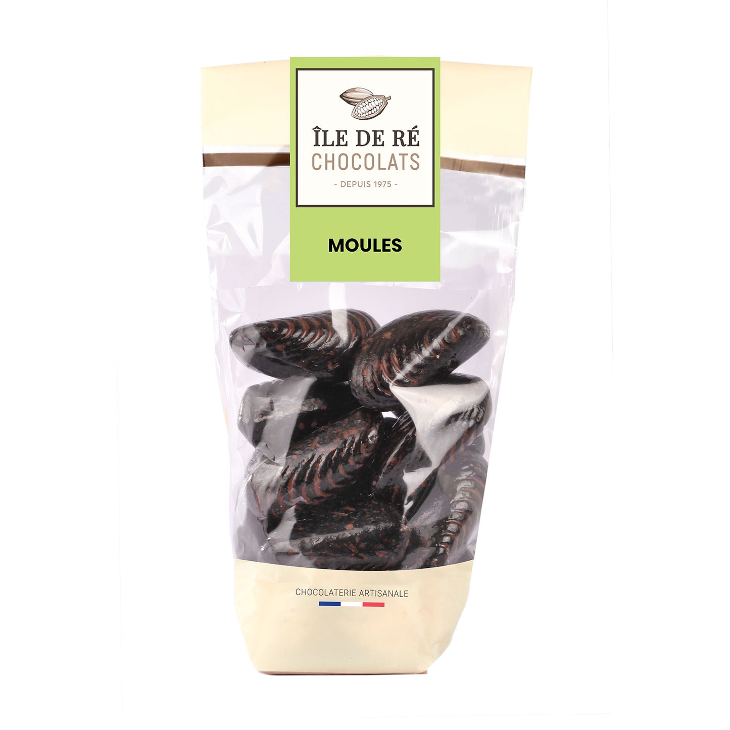 Chocolate Mussels Sugar-coated hazelnut praliné 230g - Île de Ré Chocolats