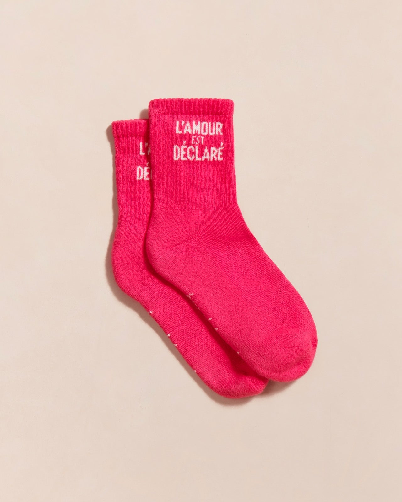 Socks “L’Amour est déclaré” Women/Men Pink