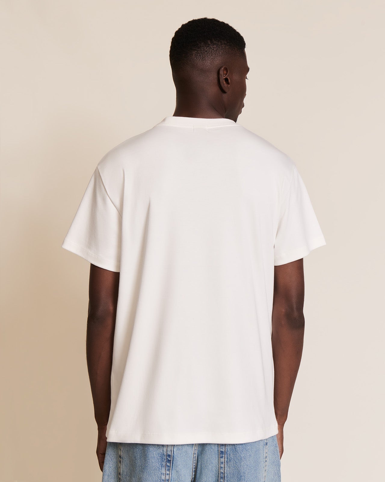 Jean Men Tee-Shirt “Papa Love” Cream & Multicolor Hearts