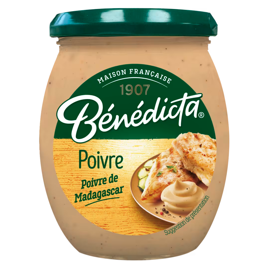 Peppercorn sauce 260g - 9.2oz Bénédicta