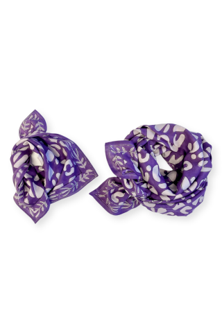 Small Scarf Manika - Artistic Violet
