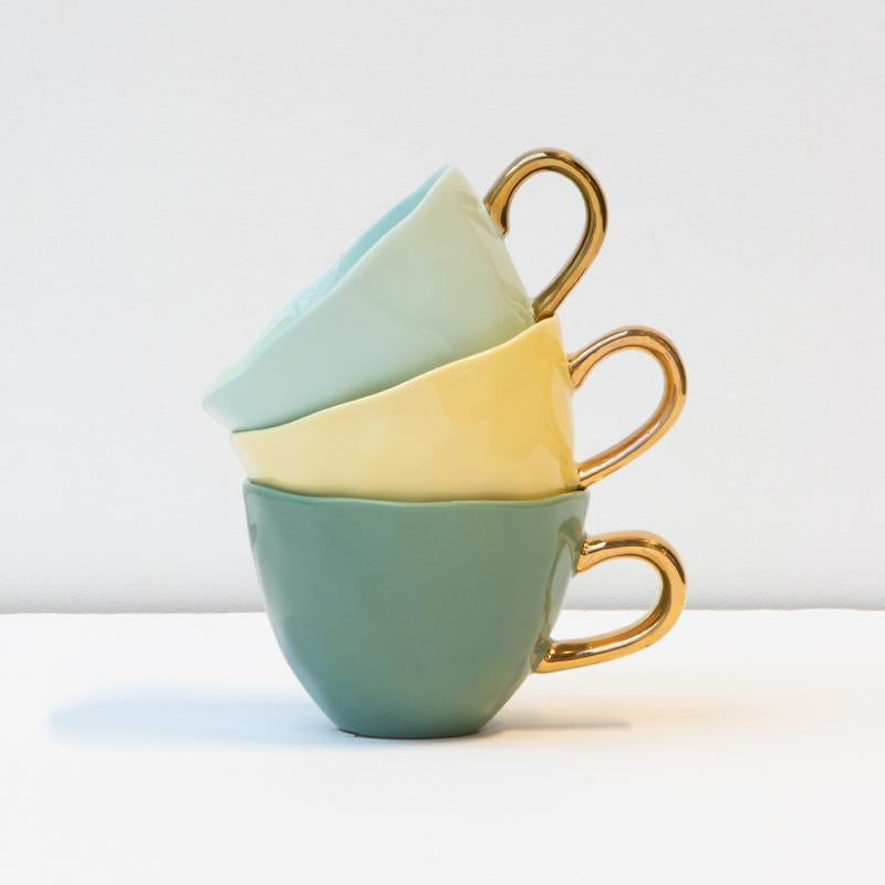 MUG TEA Cappuccino/Tea 104335 Raffia Yellow