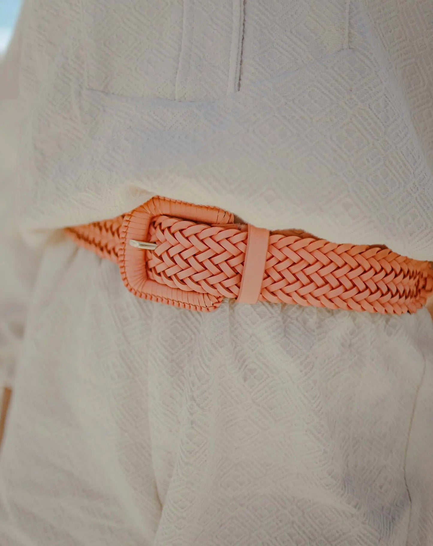 Malo Braided Belt Coral
