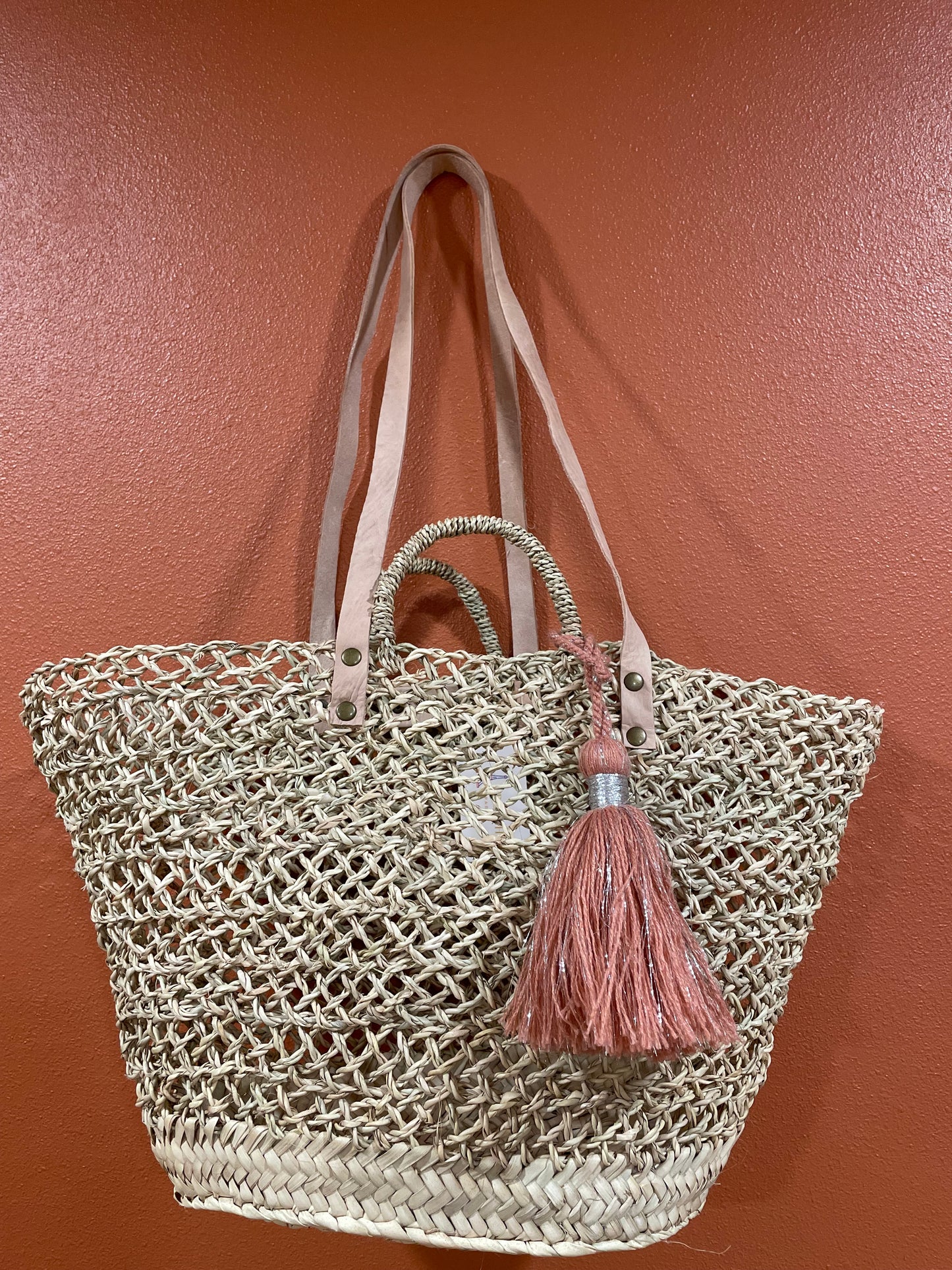 Moroccan Basket Bag Half