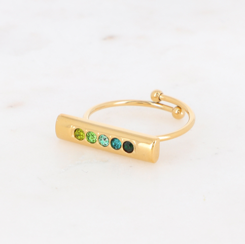 Zigy Ring Green Gold