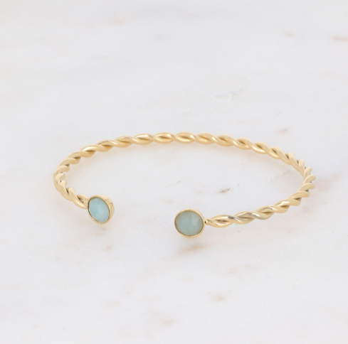 Livia Bracelet Amazonite Gold