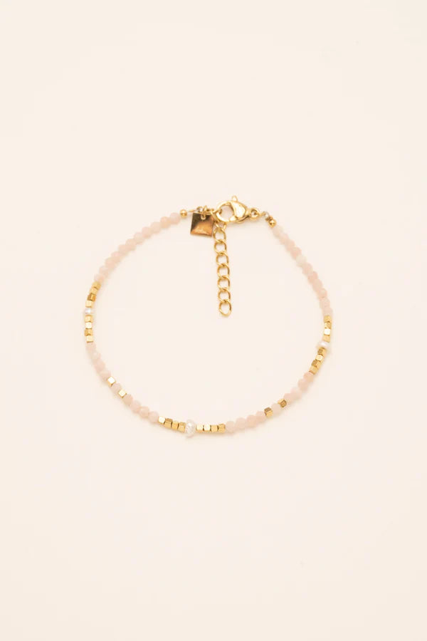 Braceline Bracelet Natural Stones Gold