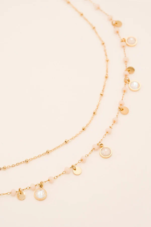 Magali Necklace Gold Swarovski Crystal