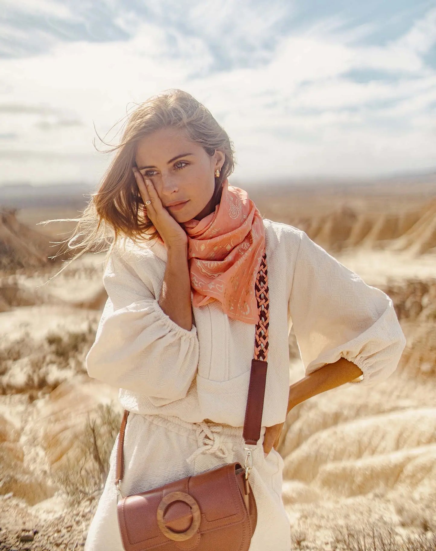 Bandana Corail and Gold