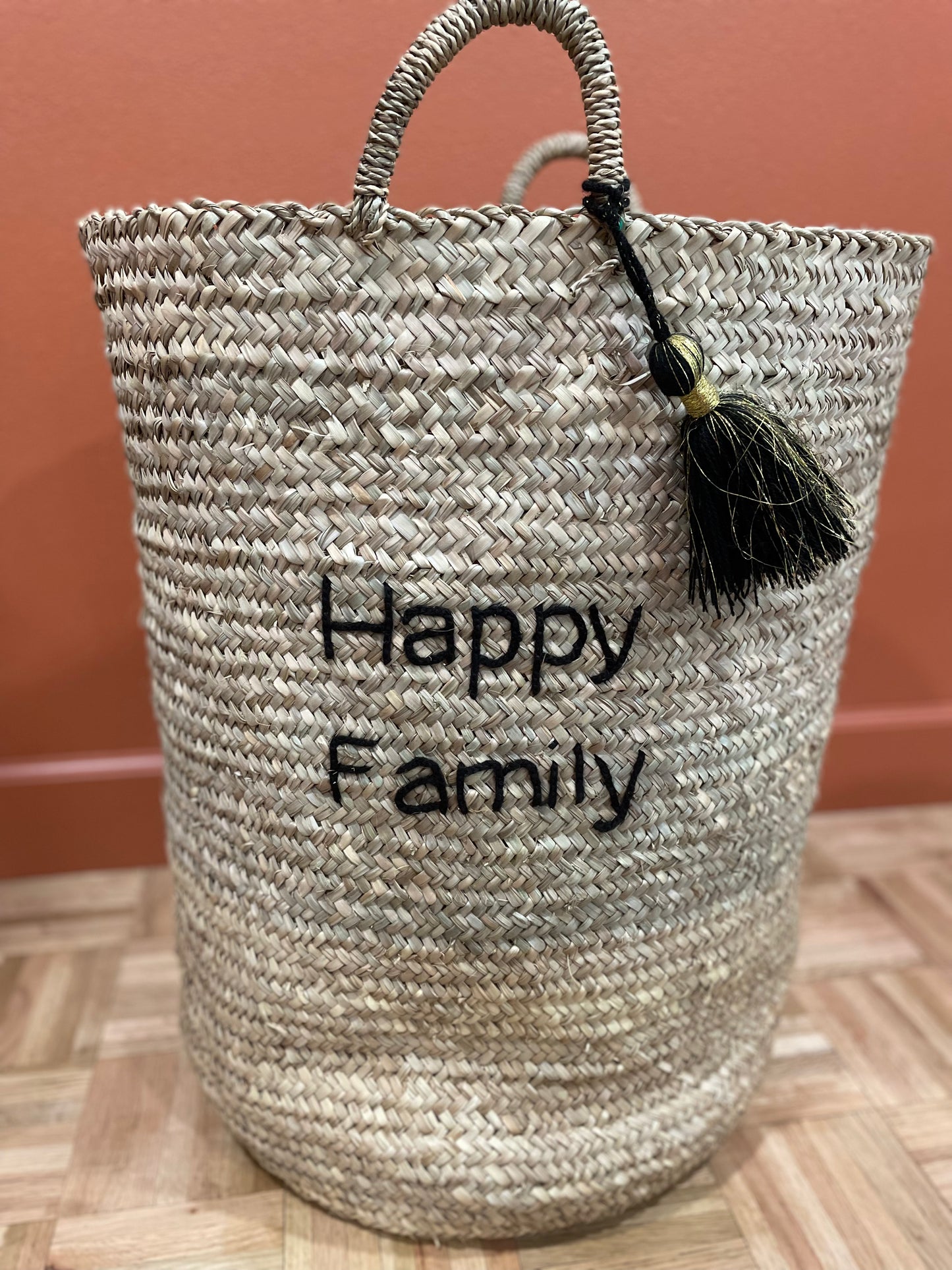 Basket Happy Family Black