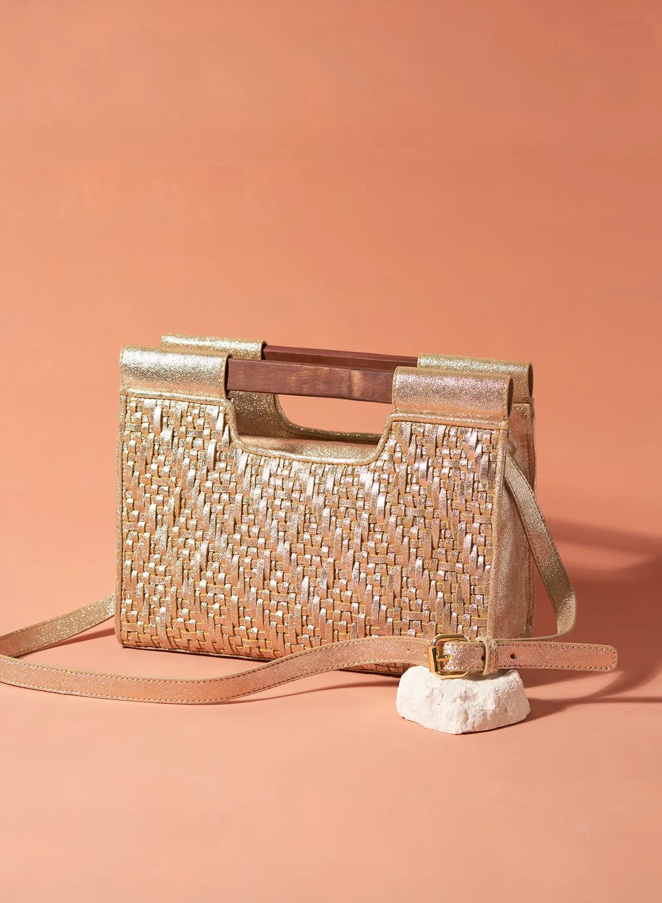 Mini Wood Braised shopping Bad Gold