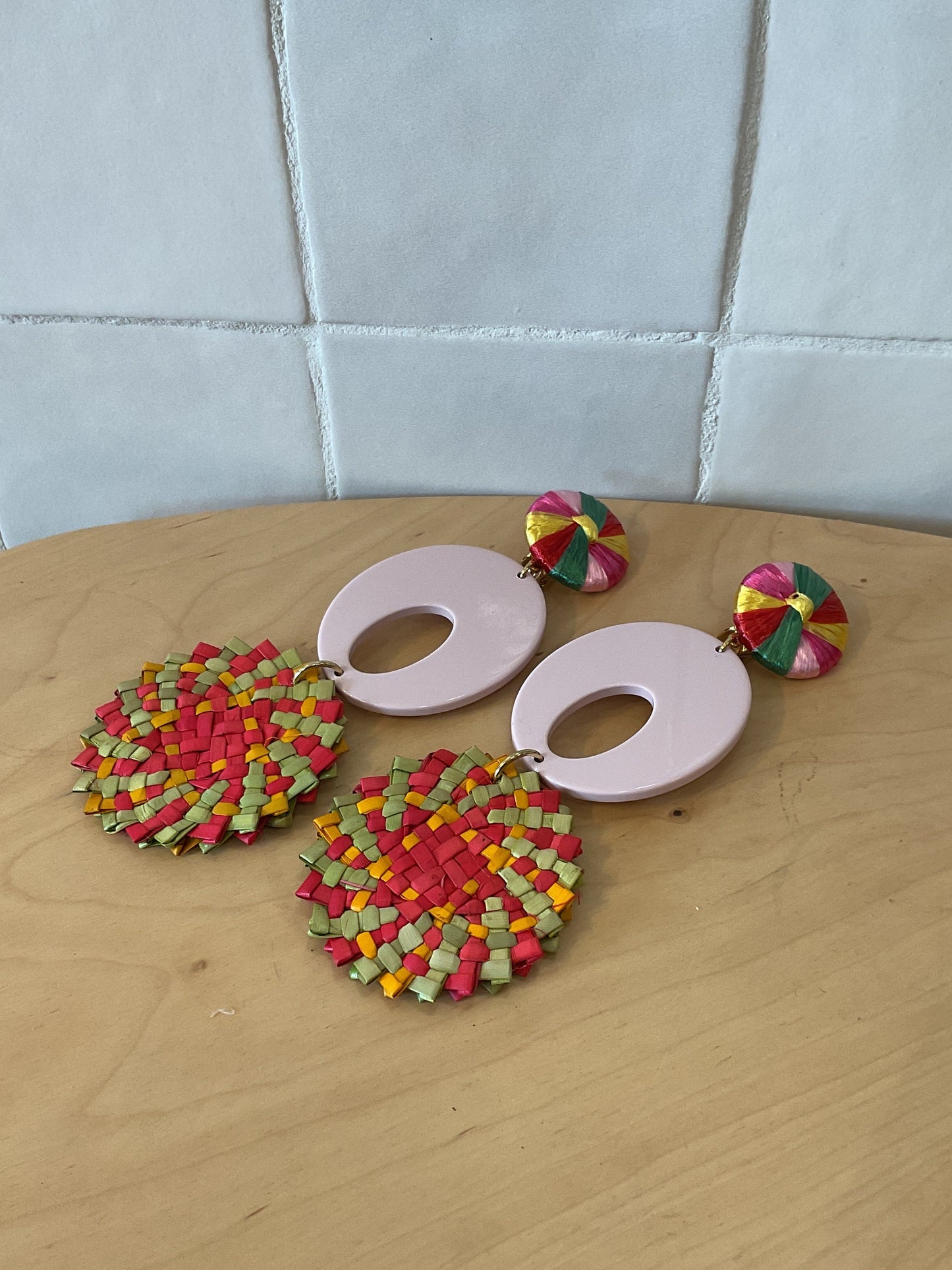 Evane Earrings Pink