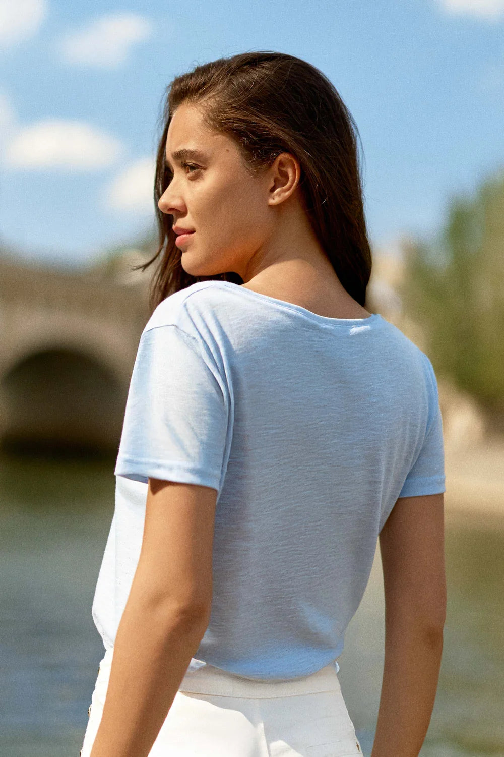Elvie T-Shirt Sparkles Blue Grey