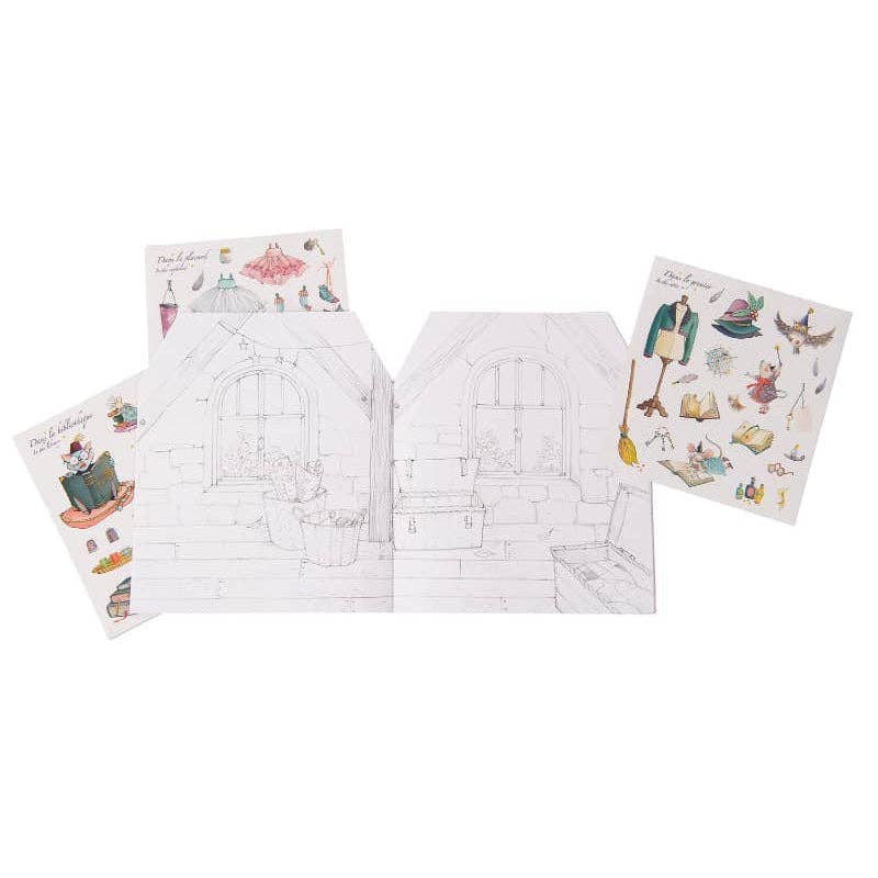 Coloring book Stickers - Once Upon a Time