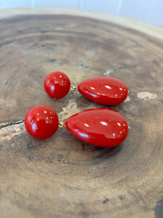 Cuba Earrings Raspberry