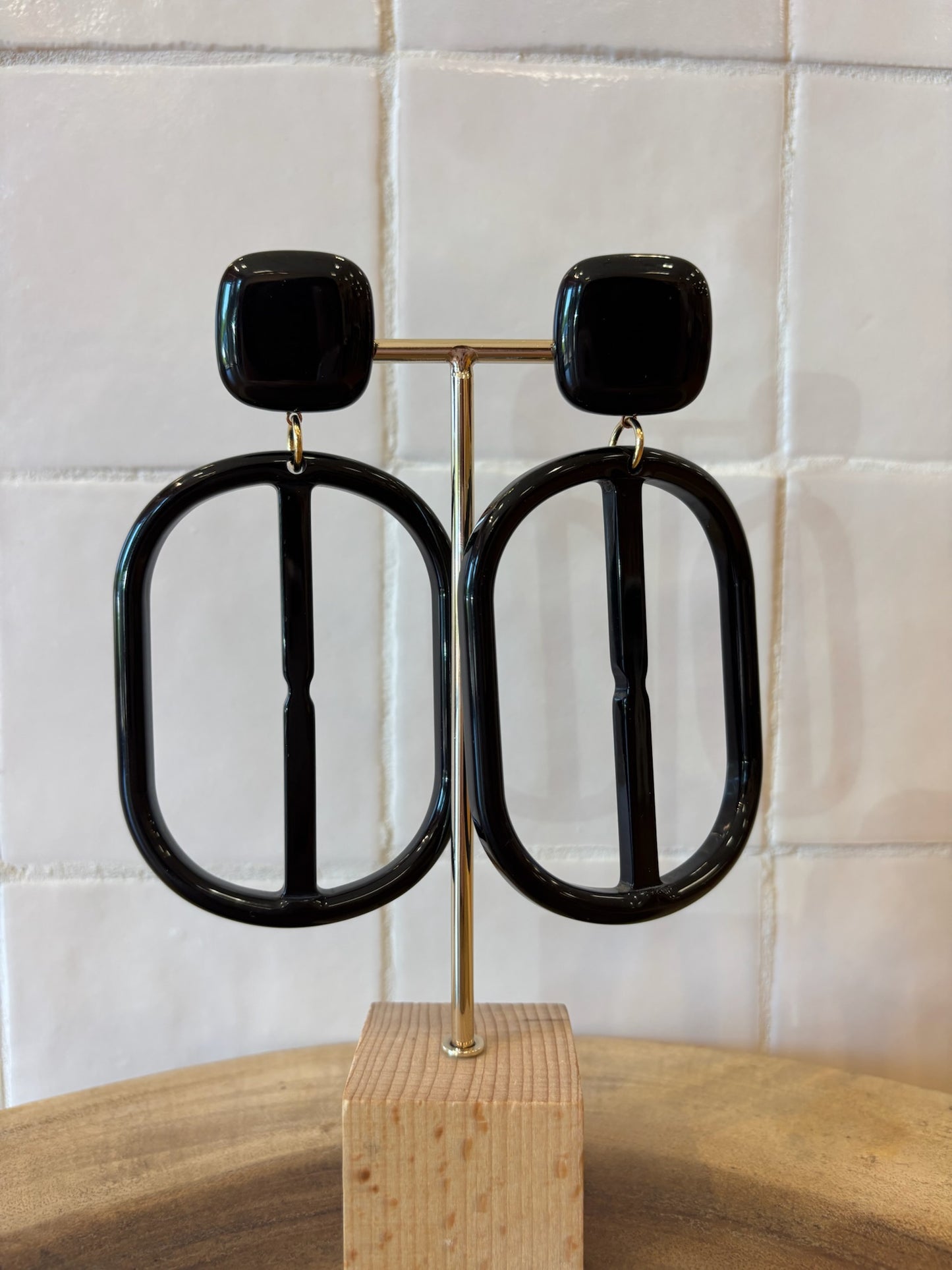 Holly Black earrings