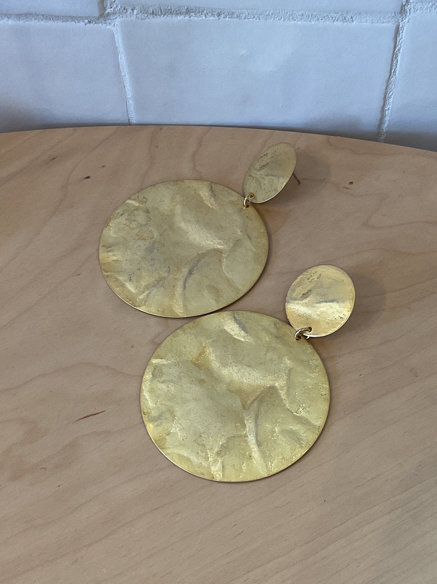 Ausar gold pierced Earrings - Francine Bramli