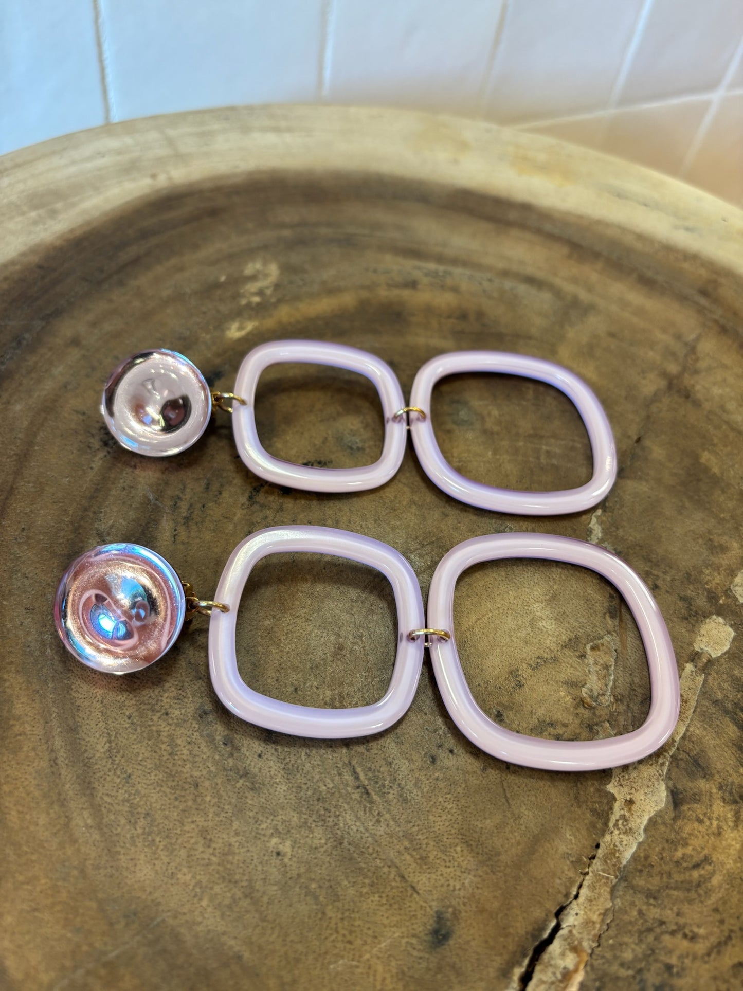 Colette Earrings Pink