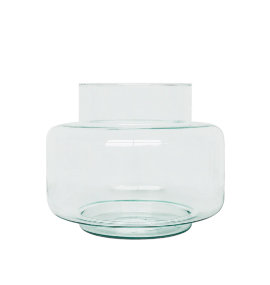 Vase Recycled Glass Transparant 104576