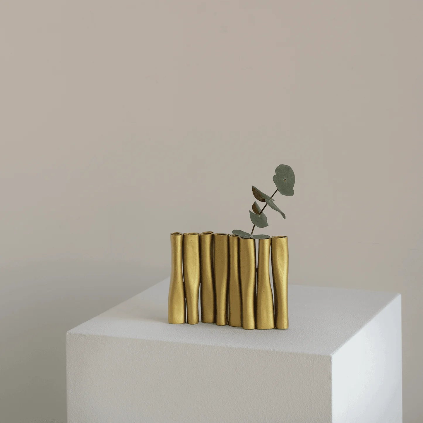 VASE TUBE 104764 GOLD