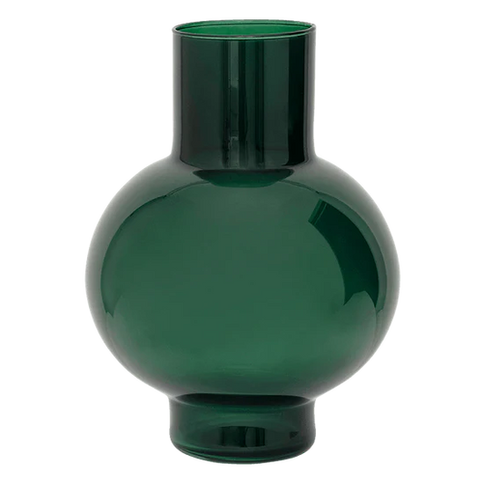 Vase Recycled Glass Tummy Green 106445