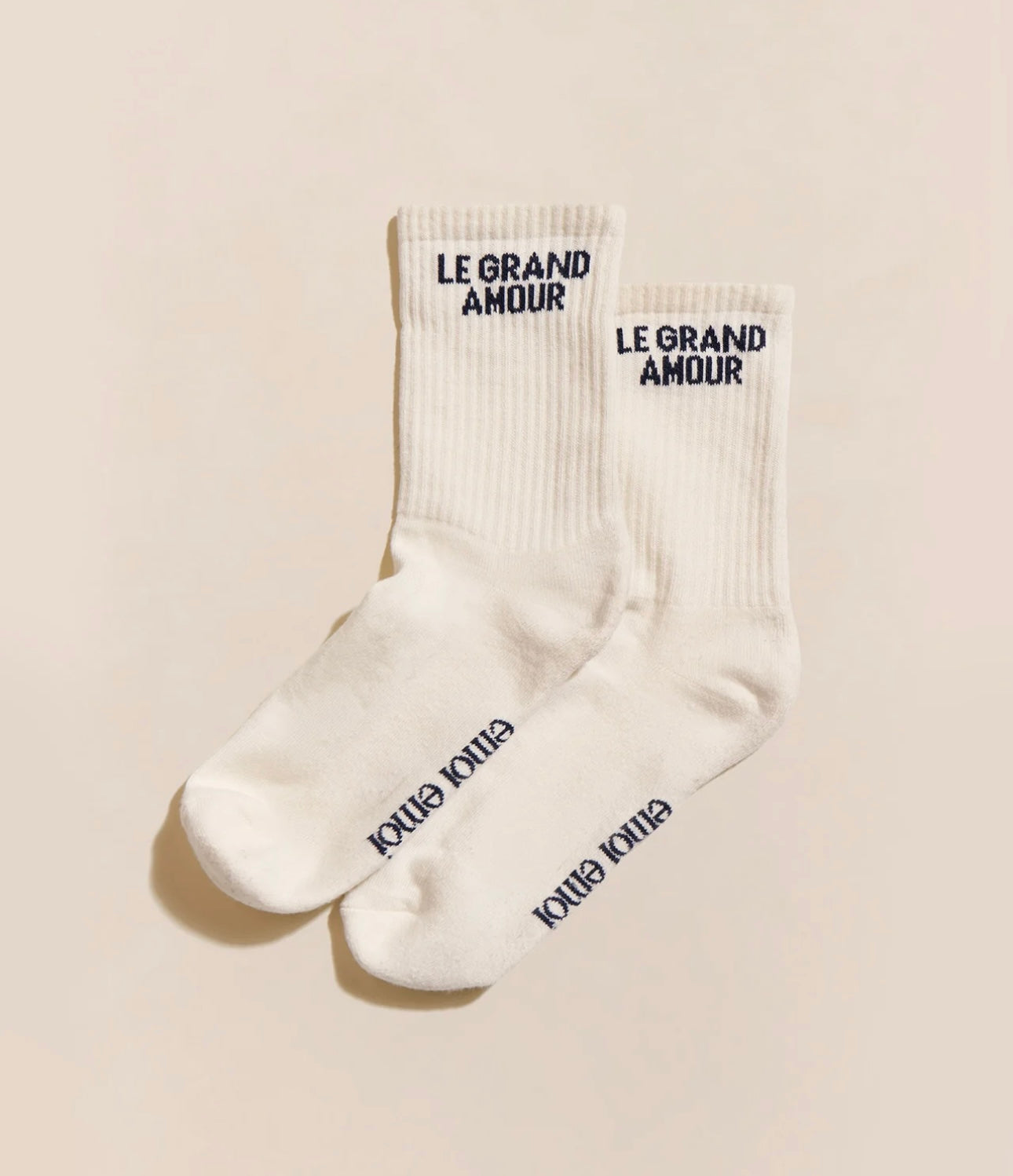 Socks “Le Grand Amour” Women/Men Cream