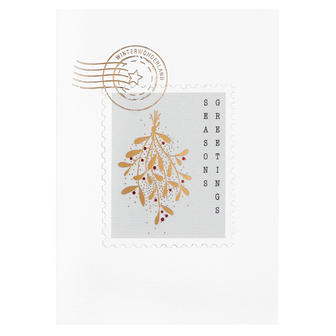 Stamp Card Greetings seasons Greetings Card