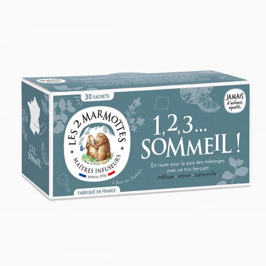 LES 2 MARMOTTES INFUSION 1,2,3 SLEEP MELISSA, Lemon