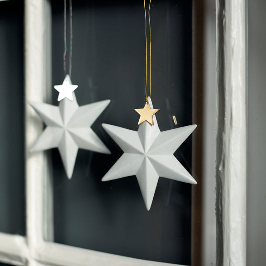 Star gold Ornament Porcelain