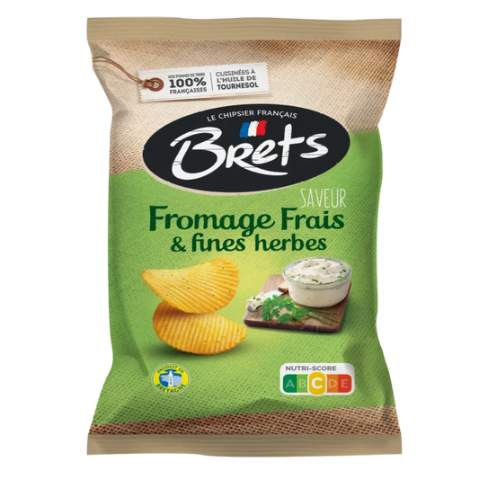 Potato Chips Fromage Frais & Fines Herbes 125g - Brets