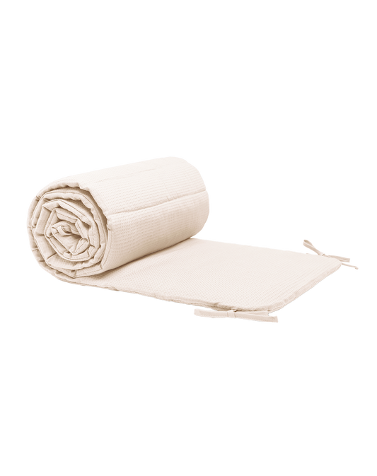 Nest cot bumper for crib - natural