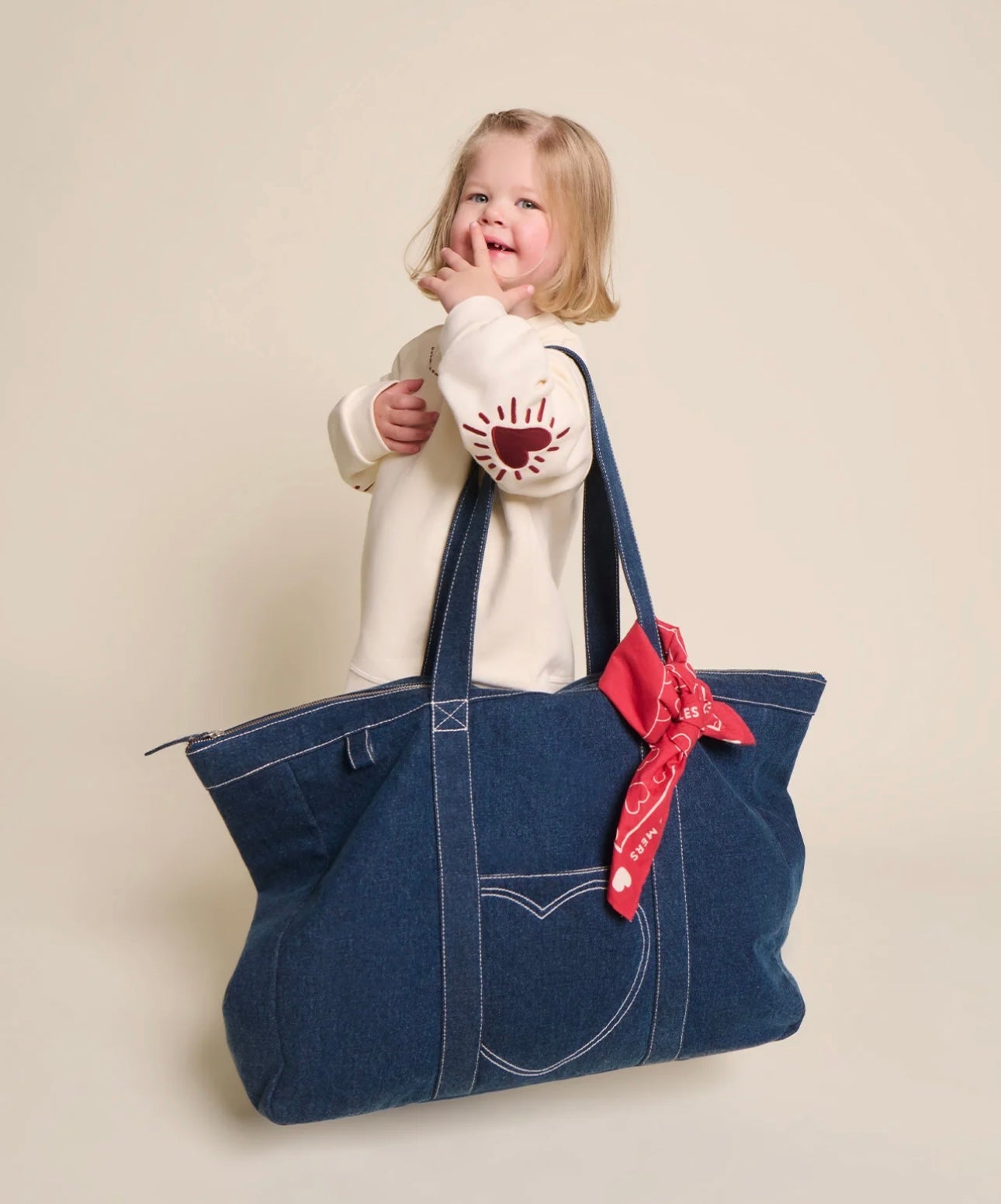 Extra-Large Tote Bag Denim Blue