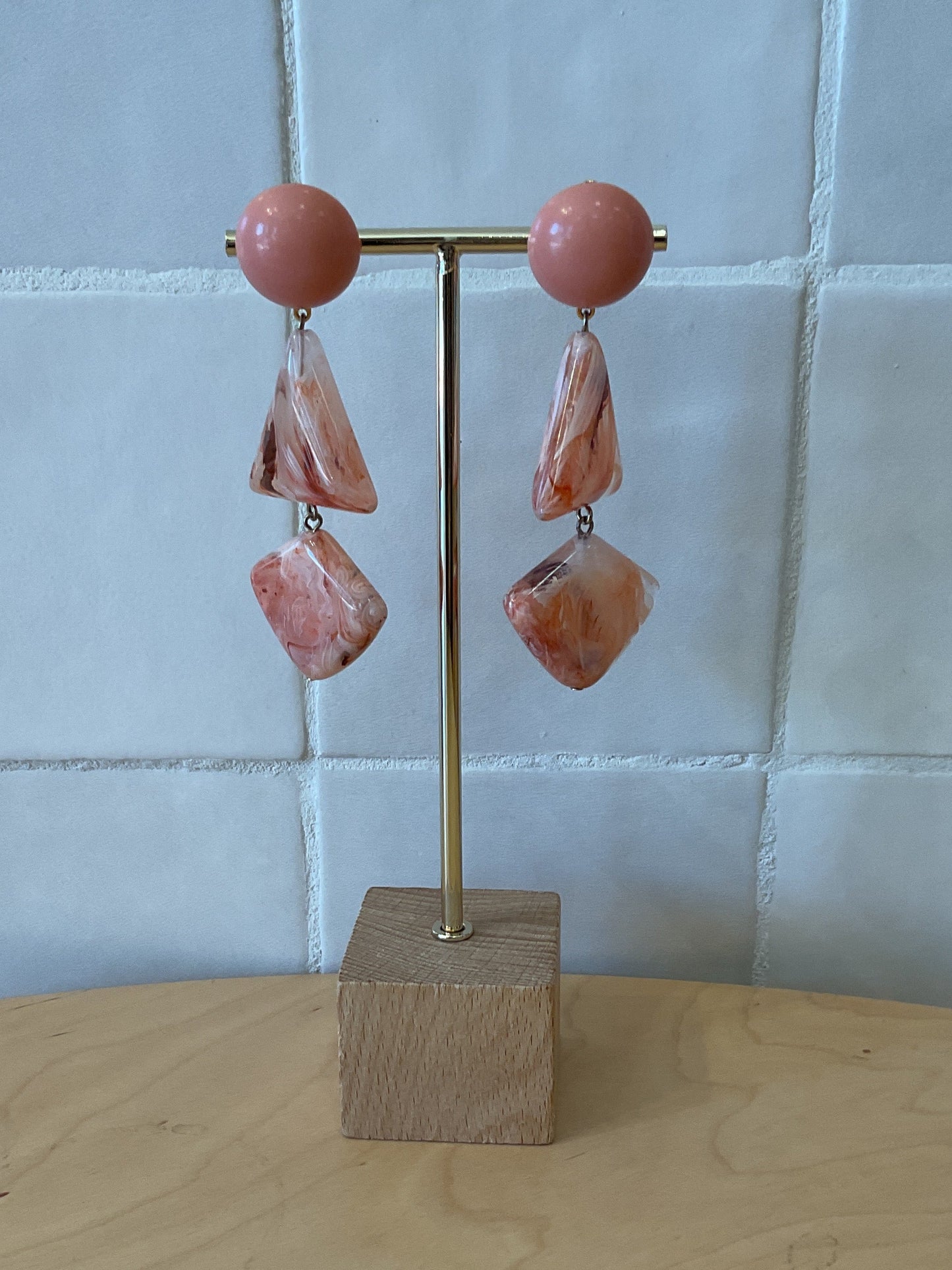 Mia Earrings Peach