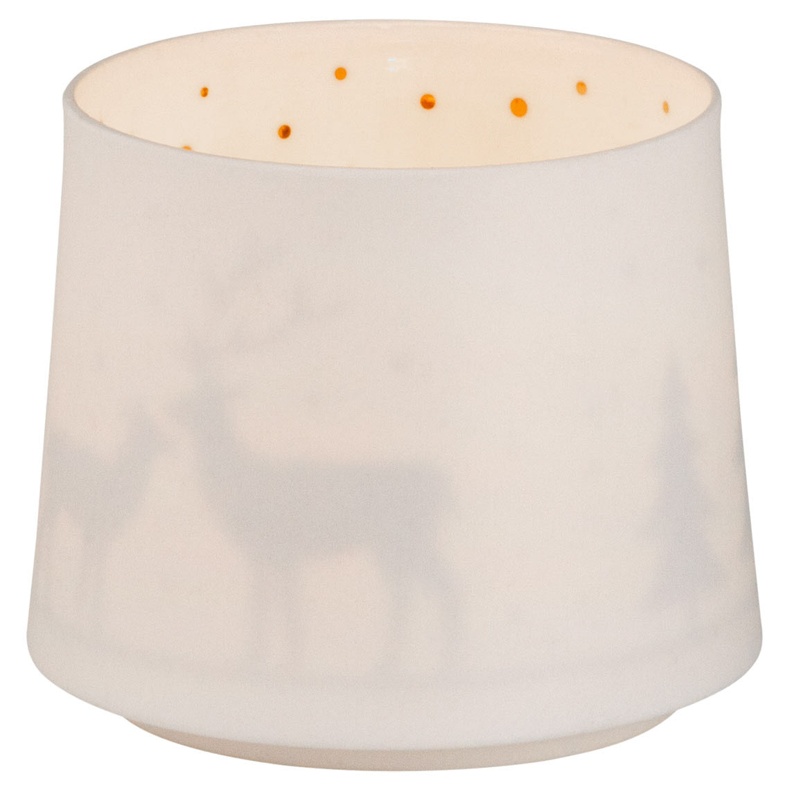 Shadow play reindeer Tealight Holder porcelain