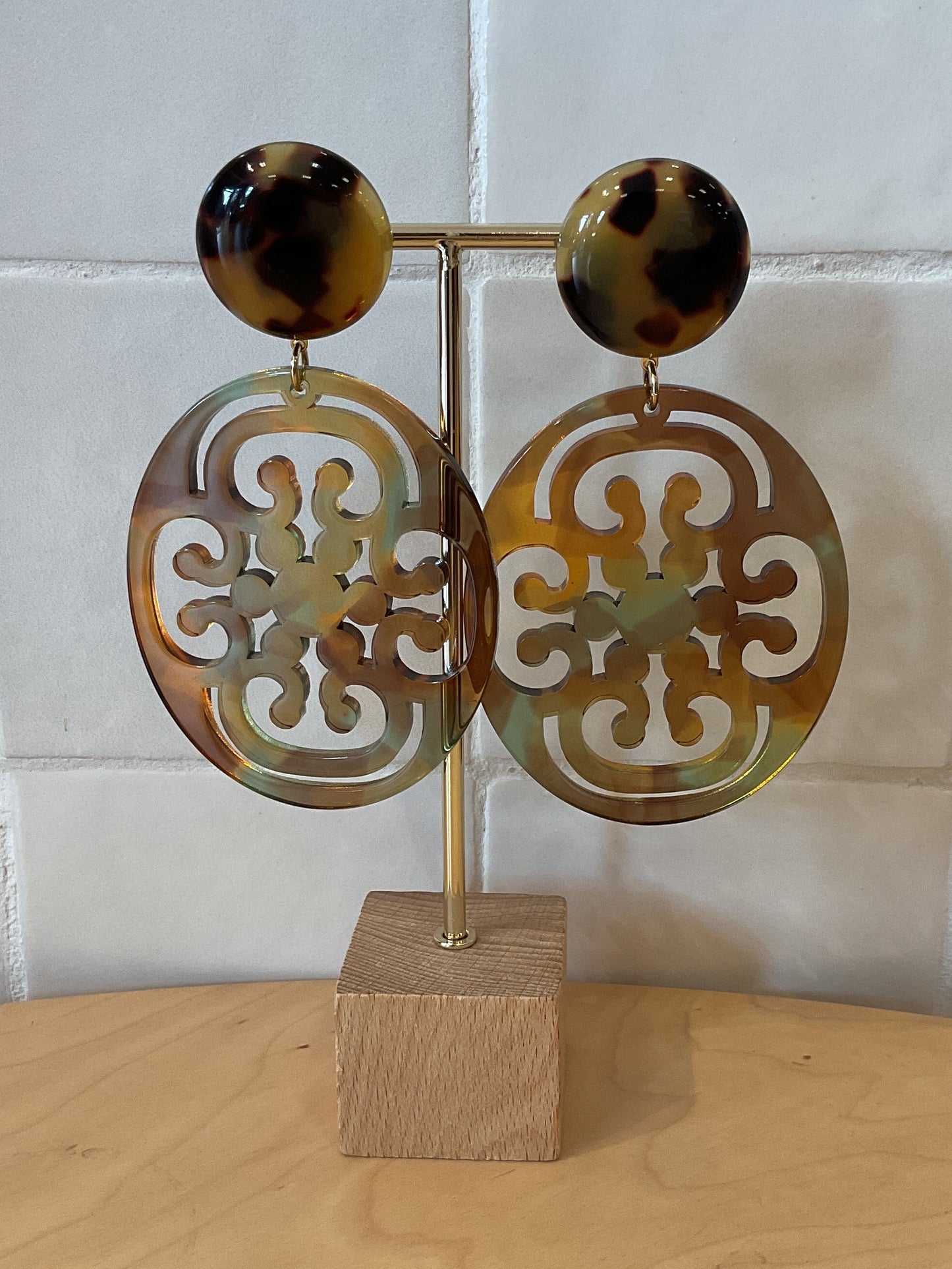 Elyra clip-on Earrings couture style - Francine Bramli
