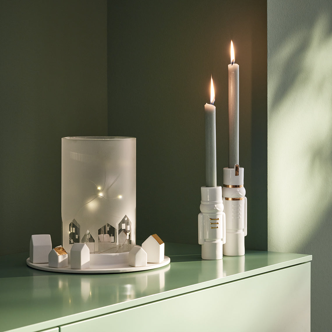 Magnus Nutcracker candle holder  porcelain