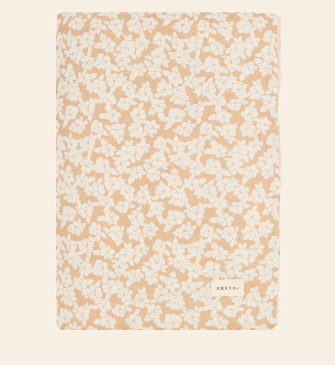 Wabi Sabi Baby blanket Washed double Muslin - Golden Brown Sakura Flowers