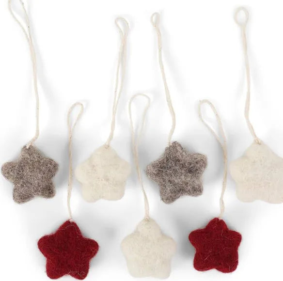 Stars mix set of 7 ornament