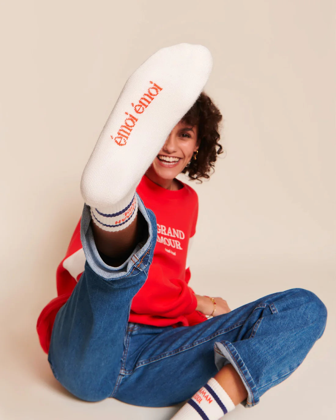 Socks “Maman Cool” White