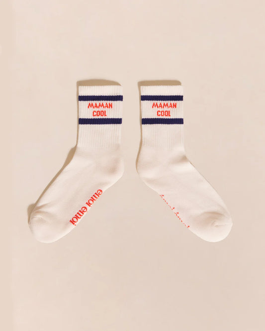 Socks “Maman Cool” White