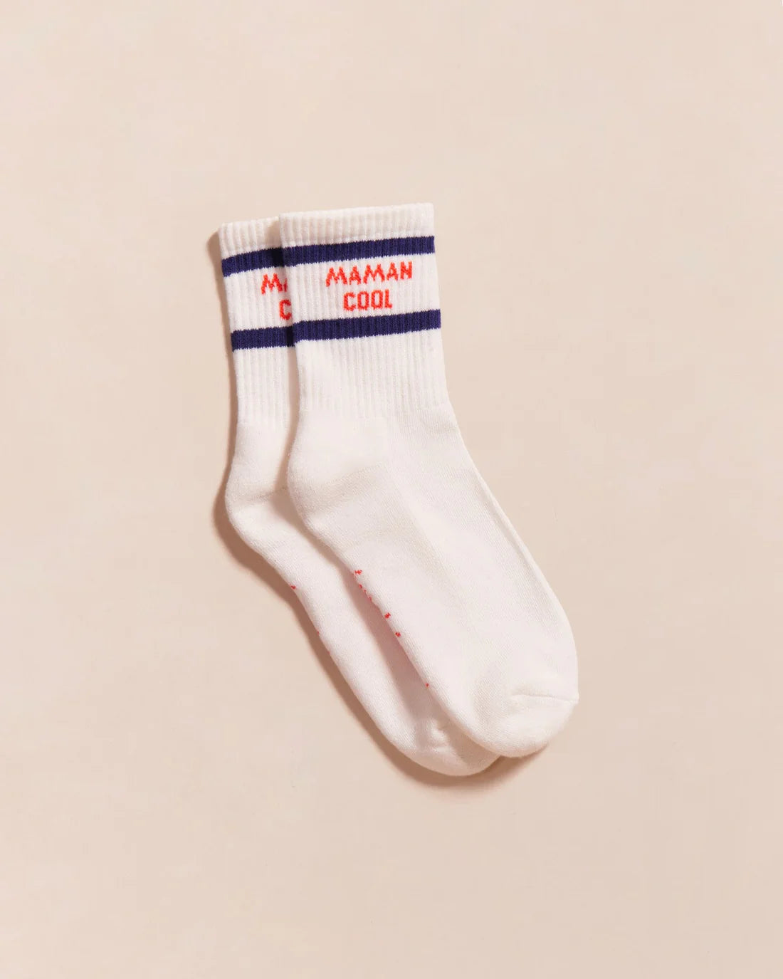 Socks “Maman Cool” White
