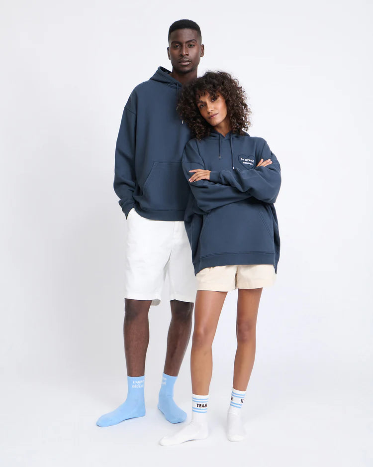 Socks “L’Amour est déclaré” Women/Men Light Blue
