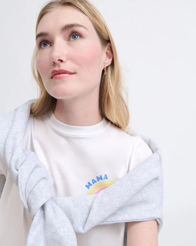 Joanne Tee-Shirt “Mama Rainbow” Cream & Multicolor