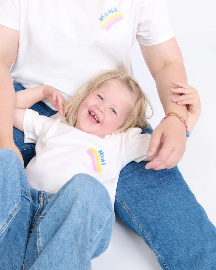 Joanne Tee-Shirt “Mama Rainbow” Cream & Multicolor