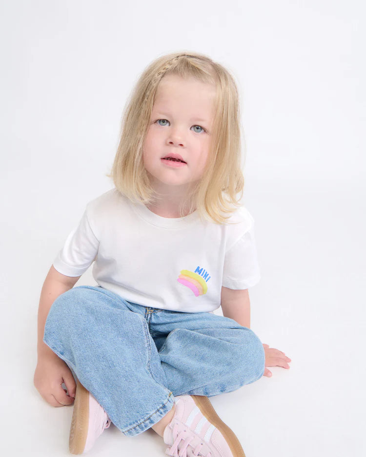 Juliette Tee-Shirt “Mini Rainbow” Cream & Multicolore