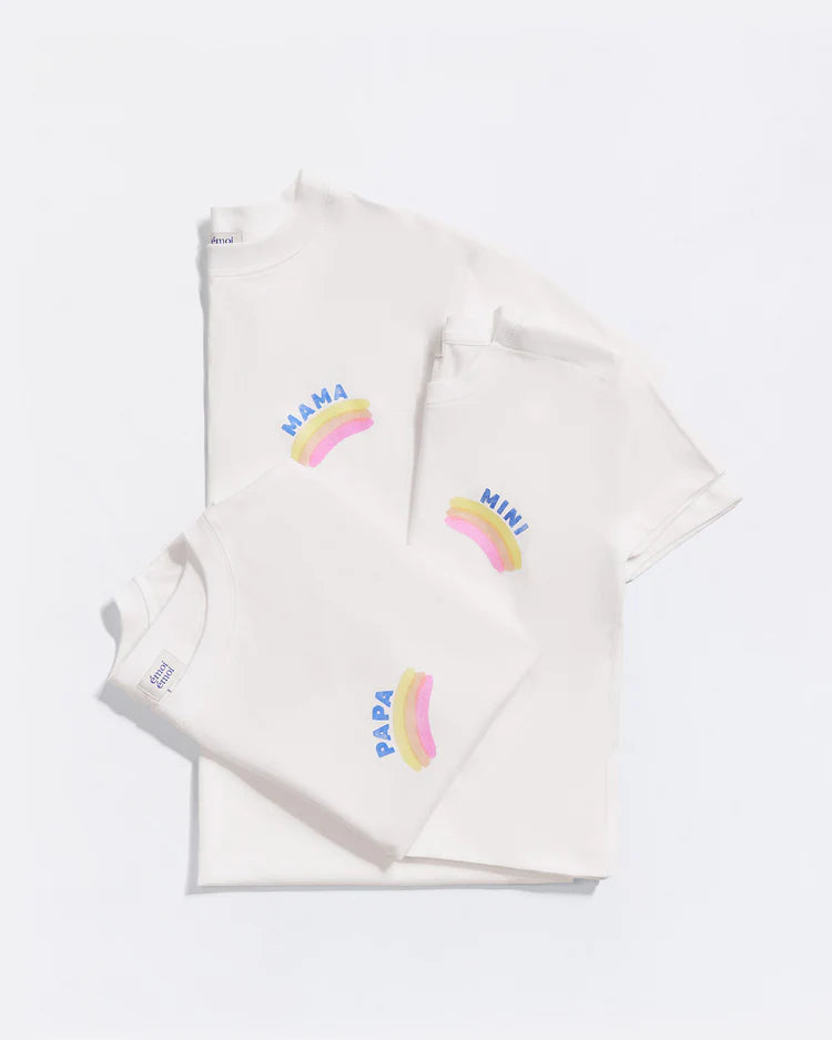 Joanne Tee-Shirt “Mama Rainbow” Cream & Multicolor