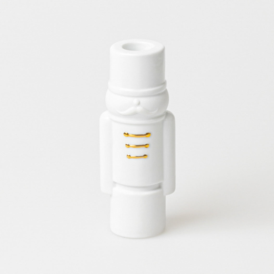 Linus Nutcracker candle holder  porcelain